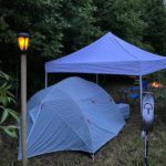 A secluded and private campsite with 3 plots for up to 12 people