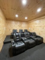 Movie room in the Red Fox.