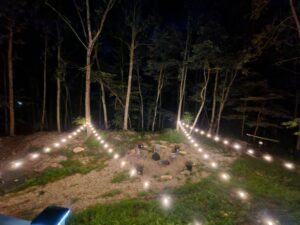 Firepit at night